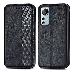 Custodia Portafoglio In Pelle Cover con Supporto S01D per Xiaomi Mi 12 Pro 5G Nero