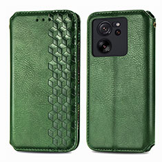 Custodia Portafoglio In Pelle Cover con Supporto S01D per Xiaomi Mi 13T 5G Verde