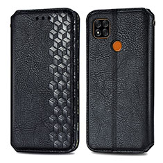 Custodia Portafoglio In Pelle Cover con Supporto S01D per Xiaomi POCO C31 Nero