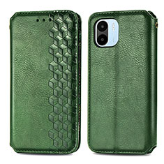 Custodia Portafoglio In Pelle Cover con Supporto S01D per Xiaomi Poco C50 Verde