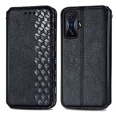 Custodia Portafoglio In Pelle Cover con Supporto S01D per Xiaomi Poco F4 GT 5G Nero