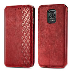 Custodia Portafoglio In Pelle Cover con Supporto S01D per Xiaomi Poco M2 Pro Rosso