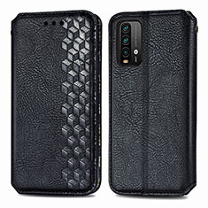 Custodia Portafoglio In Pelle Cover con Supporto S01D per Xiaomi Redmi 9T 4G Nero