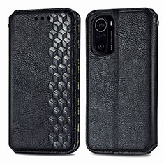 Custodia Portafoglio In Pelle Cover con Supporto S01D per Xiaomi Redmi K40 5G Nero