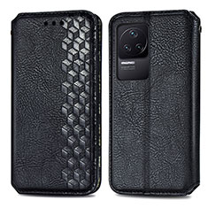 Custodia Portafoglio In Pelle Cover con Supporto S01D per Xiaomi Redmi K50 Pro 5G Nero