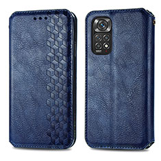 Custodia Portafoglio In Pelle Cover con Supporto S01D per Xiaomi Redmi Note 11 Pro 5G Blu