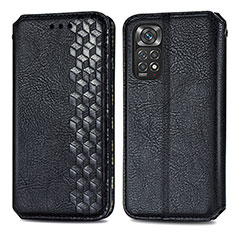 Custodia Portafoglio In Pelle Cover con Supporto S01D per Xiaomi Redmi Note 12 Pro 4G Nero