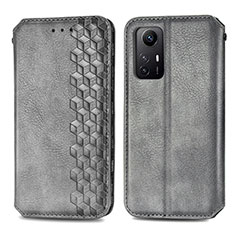 Custodia Portafoglio In Pelle Cover con Supporto S01D per Xiaomi Redmi Note 12S Grigio