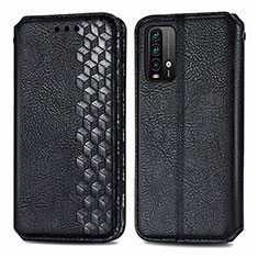 Custodia Portafoglio In Pelle Cover con Supporto S01D per Xiaomi Redmi Note 9 4G Nero