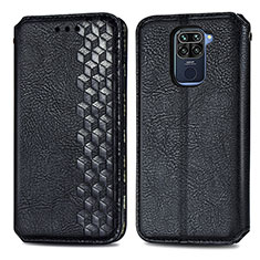 Custodia Portafoglio In Pelle Cover con Supporto S01D per Xiaomi Redmi Note 9 Nero