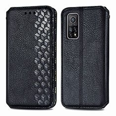 Custodia Portafoglio In Pelle Cover con Supporto S02D per Xiaomi Redmi K30S 5G Nero