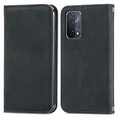 Custodia Portafoglio In Pelle Cover con Supporto S04D per OnePlus Nord N200 5G Nero