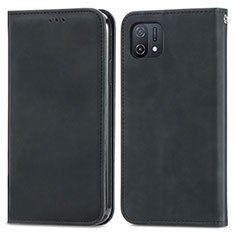 Custodia Portafoglio In Pelle Cover con Supporto S04D per Oppo A16e Nero