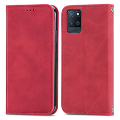 Custodia Portafoglio In Pelle Cover con Supporto S04D per Realme V11 5G Rosso