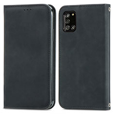 Custodia Portafoglio In Pelle Cover con Supporto S04D per Samsung Galaxy A31 Nero