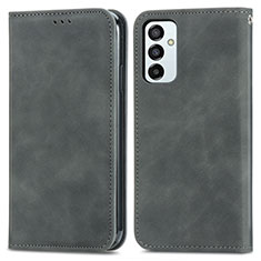 Custodia Portafoglio In Pelle Cover con Supporto S04D per Samsung Galaxy M23 5G Grigio