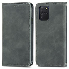 Custodia Portafoglio In Pelle Cover con Supporto S04D per Samsung Galaxy M80S Grigio