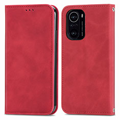 Custodia Portafoglio In Pelle Cover con Supporto S04D per Xiaomi Mi 11X 5G Rosso