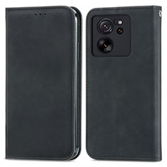 Custodia Portafoglio In Pelle Cover con Supporto S04D per Xiaomi Redmi K60 Ultra 5G Nero