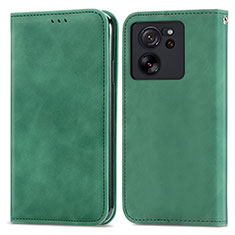 Custodia Portafoglio In Pelle Cover con Supporto S04D per Xiaomi Redmi K60 Ultra 5G Verde