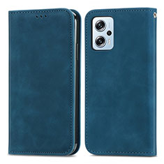 Custodia Portafoglio In Pelle Cover con Supporto S04D per Xiaomi Redmi Note 11 Pro+ Plus 5G Blu