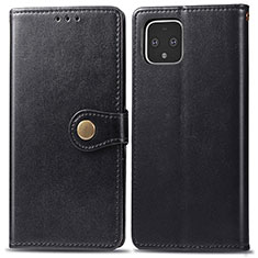 Custodia Portafoglio In Pelle Cover con Supporto S05D per Google Pixel 4 XL Nero