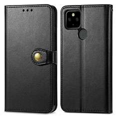 Custodia Portafoglio In Pelle Cover con Supporto S05D per Google Pixel 5a 5G Nero