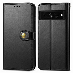 Custodia Portafoglio In Pelle Cover con Supporto S05D per Google Pixel 7 Pro 5G Nero