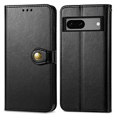 Custodia Portafoglio In Pelle Cover con Supporto S05D per Google Pixel 7a 5G Nero