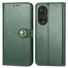 Custodia Portafoglio In Pelle Cover con Supporto S05D per Huawei Nova 9 Pro Verde