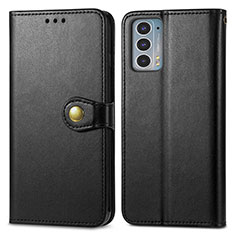 Custodia Portafoglio In Pelle Cover con Supporto S05D per Motorola Moto Edge Lite 5G Nero