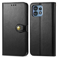 Custodia Portafoglio In Pelle Cover con Supporto S05D per Motorola Moto Edge Plus (2023) 5G Nero