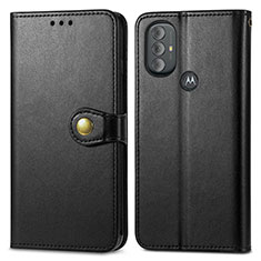 Custodia Portafoglio In Pelle Cover con Supporto S05D per Motorola Moto G Power (2022) Nero