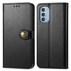 Custodia Portafoglio In Pelle Cover con Supporto S05D per Motorola Moto G51 5G Nero