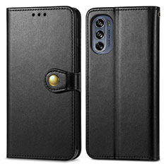 Custodia Portafoglio In Pelle Cover con Supporto S05D per Motorola Moto G62 5G Nero