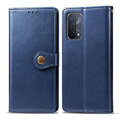 Custodia Portafoglio In Pelle Cover con Supporto S05D per OnePlus Nord N200 5G Blu