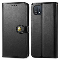 Custodia Portafoglio In Pelle Cover con Supporto S05D per Oppo A16e Nero