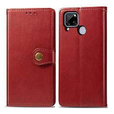 Custodia Portafoglio In Pelle Cover con Supporto S05D per Realme 7i RMX2193 Rosso