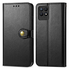 Custodia Portafoglio In Pelle Cover con Supporto S05D per Realme 8i Nero