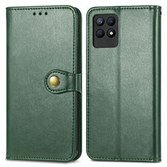 Custodia Portafoglio In Pelle Cover con Supporto S05D per Realme 8i Verde