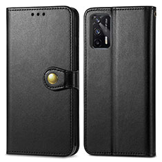 Custodia Portafoglio In Pelle Cover con Supporto S05D per Realme Q3 Pro 5G Nero