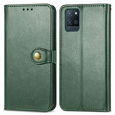 Custodia Portafoglio In Pelle Cover con Supporto S05D per Realme V11 5G Verde