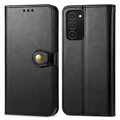 Custodia Portafoglio In Pelle Cover con Supporto S05D per Samsung Galaxy A02s Nero