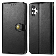 Custodia Portafoglio In Pelle Cover con Supporto S05D per Samsung Galaxy A13 4G Nero