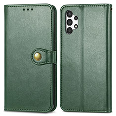 Custodia Portafoglio In Pelle Cover con Supporto S05D per Samsung Galaxy A13 4G Verde