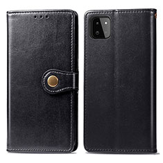 Custodia Portafoglio In Pelle Cover con Supporto S05D per Samsung Galaxy A22 5G Nero