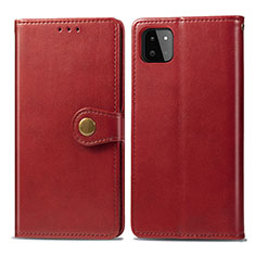 Custodia Portafoglio In Pelle Cover con Supporto S05D per Samsung Galaxy A22s 5G Rosso