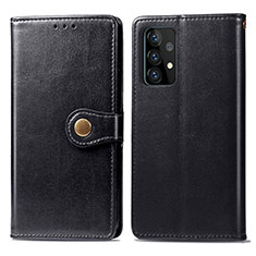 Custodia Portafoglio In Pelle Cover con Supporto S05D per Samsung Galaxy A72 4G Nero