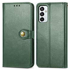 Custodia Portafoglio In Pelle Cover con Supporto S05D per Samsung Galaxy M23 5G Verde