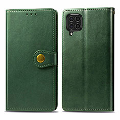 Custodia Portafoglio In Pelle Cover con Supporto S05D per Samsung Galaxy M62 4G Verde